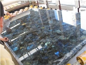 Lemurian Labradorite Blue Granite Tiles Slab