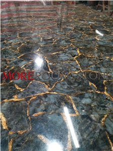 Lemurian Labradorite Blue Granite Tiles Slab