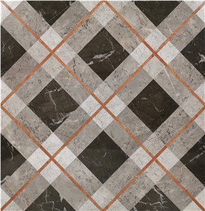 Luxury Design Waterjet Marble Floor Medallion Tile