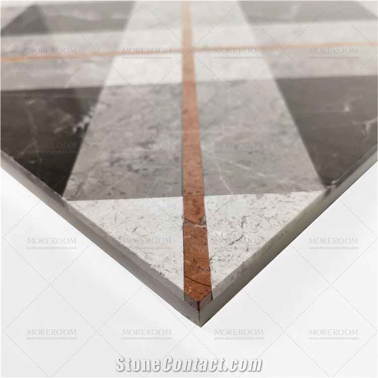 Luxury Design Waterjet Marble Floor Medallion Tile