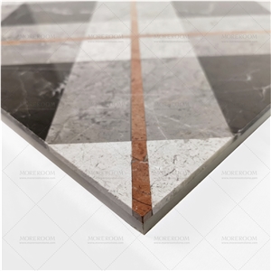 Luxury Design Waterjet Marble Floor Medallion Tile