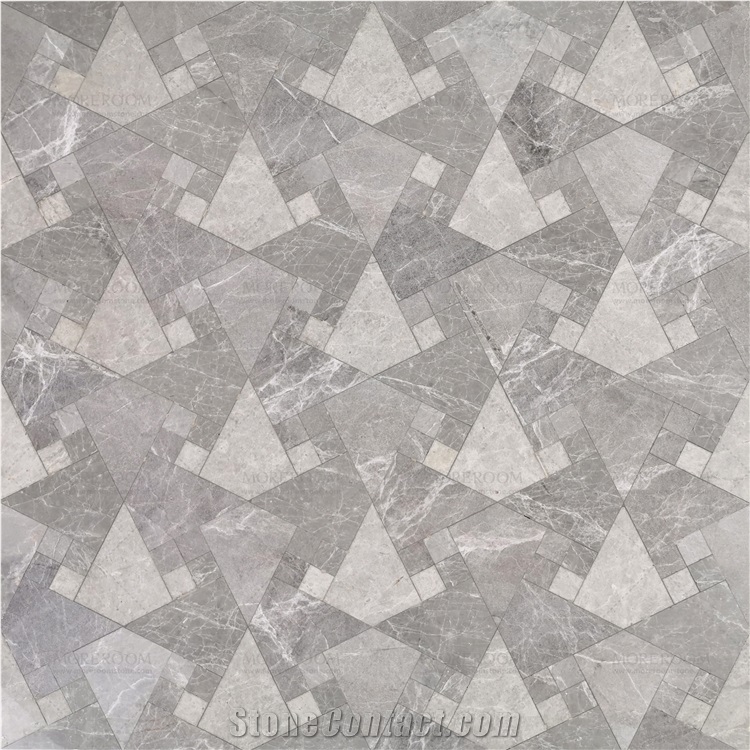 Marble Pattern Waterjet Cut Fashion Design Tiles