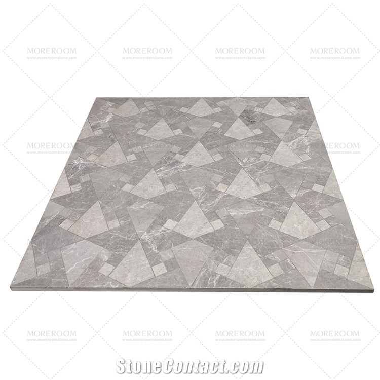 Marble Pattern Waterjet Cut Fashion Design Tiles