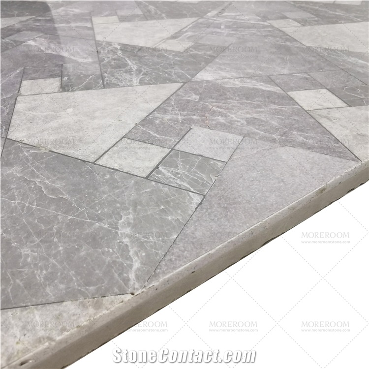 Marble Pattern Waterjet Cut Fashion Design Tiles