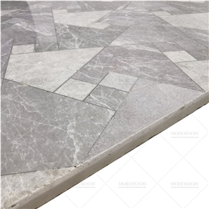 Marble Pattern Waterjet Cut Fashion Design Tiles