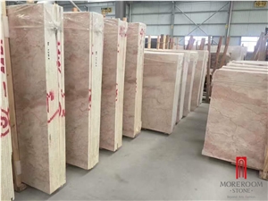Natural Stone Light Pink Cream Rose Marble Tile