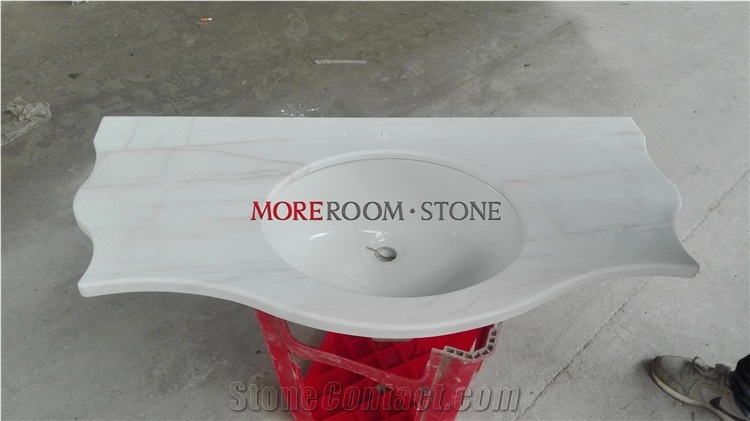 Spider Marmara Dolomite Marble Red Line Vanity Top