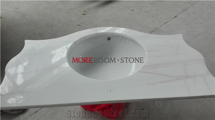 Spider Marmara Dolomite Marble Red Line Vanity Top