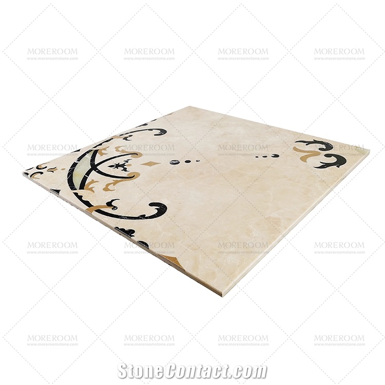 Square Onyx Water Jet Ceramic Floor Tile Backing