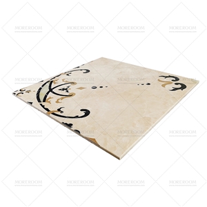 Square Onyx Water Jet Ceramic Floor Tile Backing