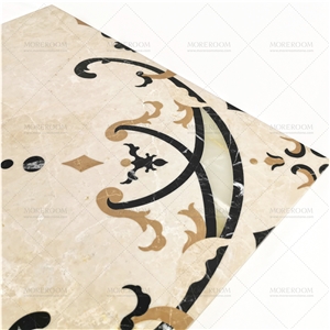 Square Onyx Water Jet Ceramic Floor Tile Backing