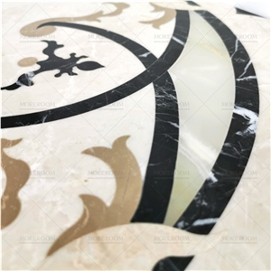 Square Onyx Water Jet Ceramic Floor Tile Backing
