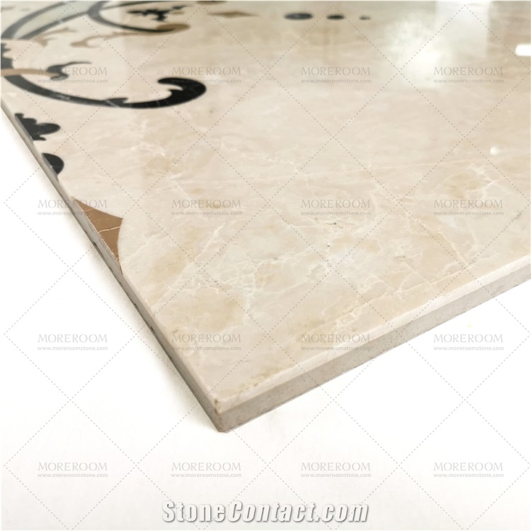Square Onyx Water Jet Ceramic Floor Tile Backing