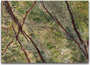 Bidasar Green Rain Forest Marble Tiles Slabs