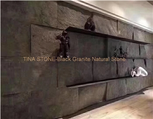 Black Granite Natural Stone Wall Cladding