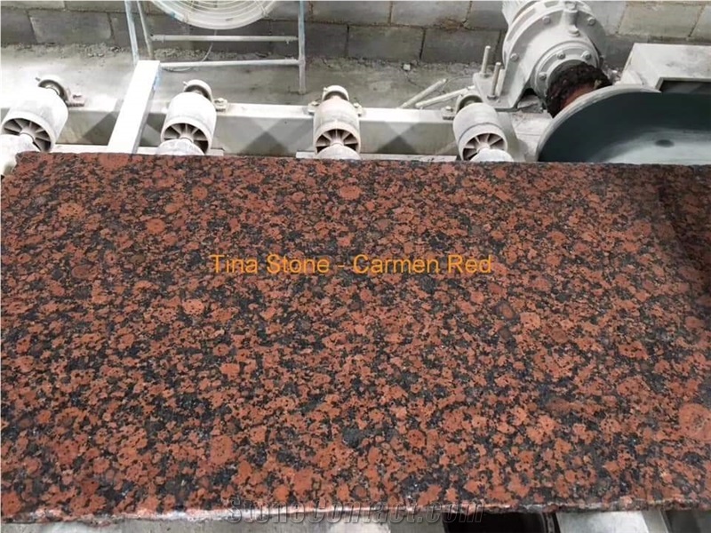Carmen Red Granite Tiles Slabs