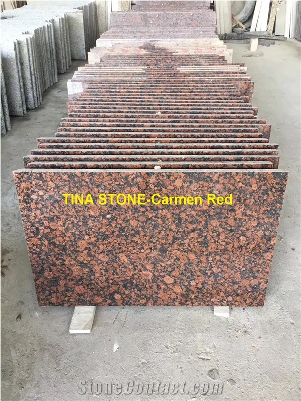 Carmen Red Granite Tiles Slabs Wall Floor Covering