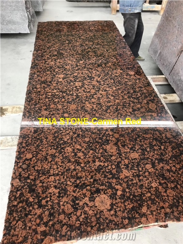 Carmen Red Granite Tiles Slabs Wall Floor Covering