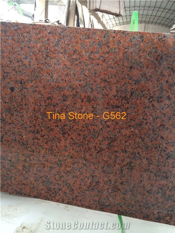 G562 Red Granite Tiles Slabs Polishing