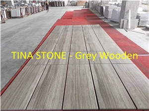 Grey Wooden Marble Stone Tiles Slabs Wall Floor