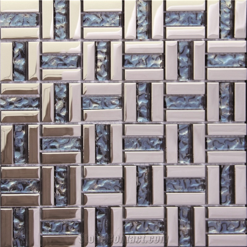 Interior Stone Titanium Crystal Mosaic Composited