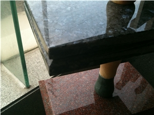 Kitchen Countertop Green Granite Quirke Miter Edge