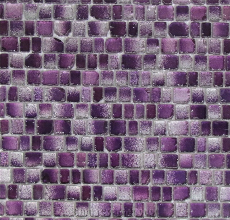 Lilac Mosaic Pattern Kitchen Bathroom Floor Wall