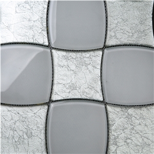Silvery Marble Pattern Composited Mosaic Silvery Marble Pattern Composited Mosaic
