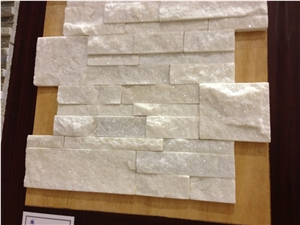 Stone White Color Cultured Stone Wall Cladding