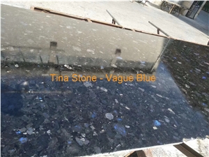 Vague Blue Granite Stone Wall Slabs Decorative