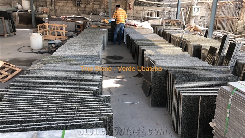 Verde Ubatuba Granite Kitchen Tiles Slabs