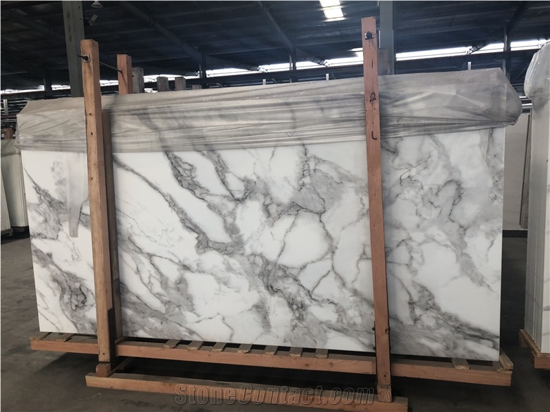 Calacatta White Marble Slabs Slabs