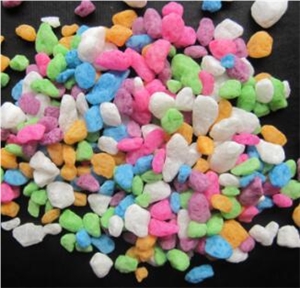 Colorful Crushed Chips Washing Rice Stone Colorful Crushed Chips Washing Rice Stone