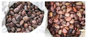 Polished Red Pebble River Stone Polished Red Pebble River Stone
