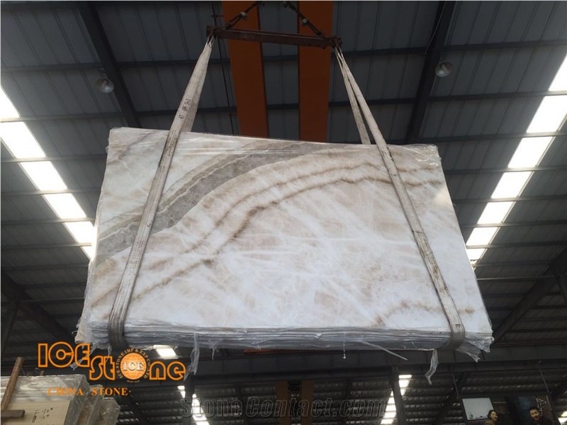 Chinese Beige Onyx Slabs Tiles