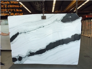 Panda White Marble Slabs Tiles Blocks Big Quantity