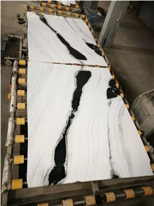 Panda White Marble Slabs Tiles Blocks Big Quantity