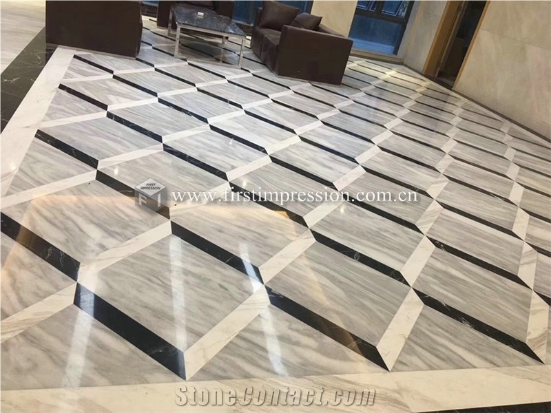 New Polished Cloudy White Marble Slabs,Tiles