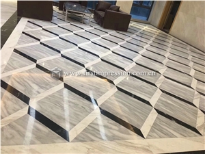 New Polished Cloudy White Marble Slabs,Tiles