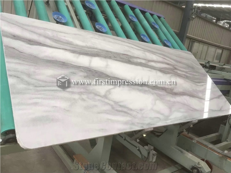 New Polished Cloudy White Marble Slabs,Tiles