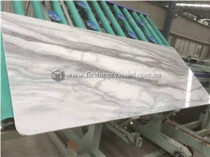 New Polished Cloudy White Marble Slabs,Tiles