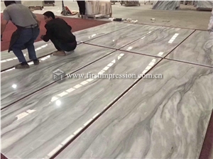 New Polished Cloudy White Marble Slabs,Tiles