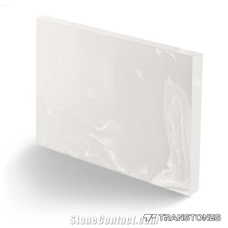 Artificial Stone Pink Alabaster Acrylic Sheet