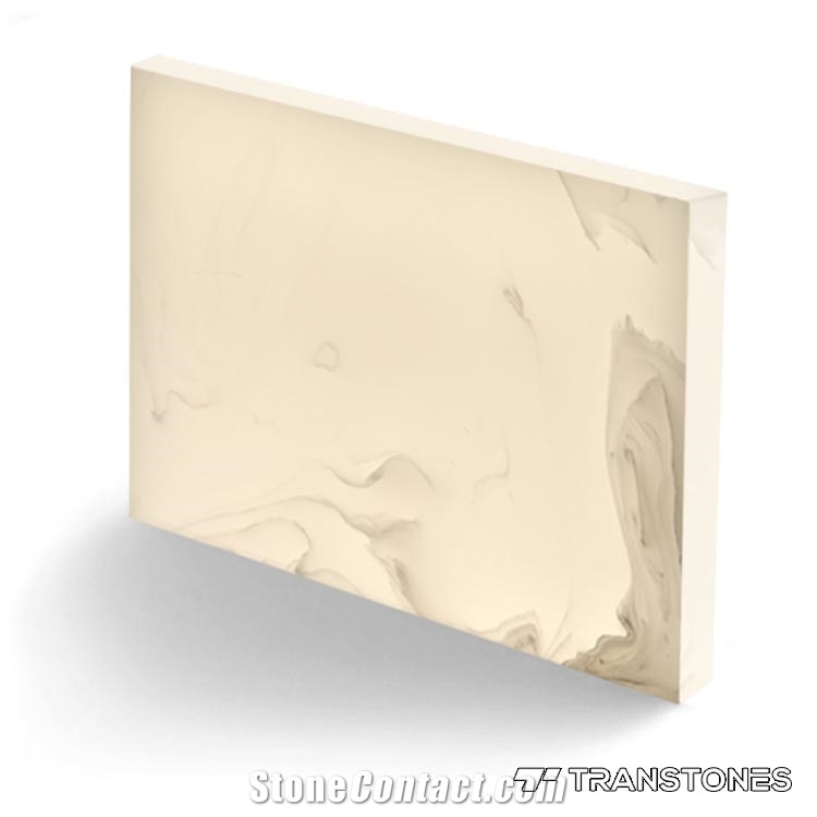 Artificial Stone Pink Alabaster Acrylic Sheet