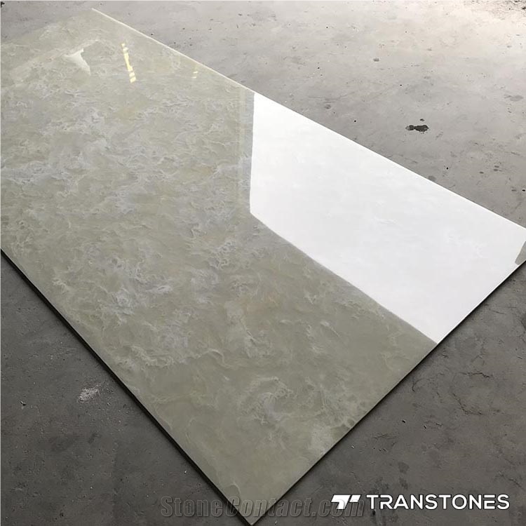 Backlit Faux Stone Alabaster Sheet for Interiors