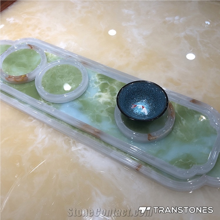 Green Onyx Table Top for Interior Home Decors