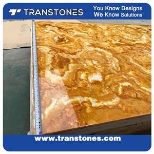 Manufacture Artificial Stone Yellow Tabletop Decor