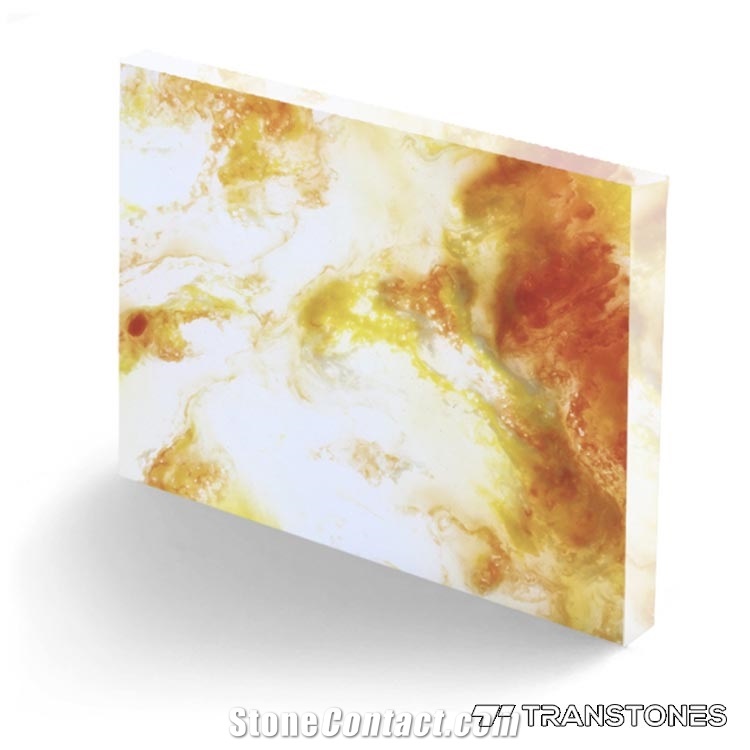 Translucent Resin Panel Artificial Stone Alabaster