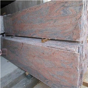 Multicolor Granite Natural Red Slab For Exterior Floor