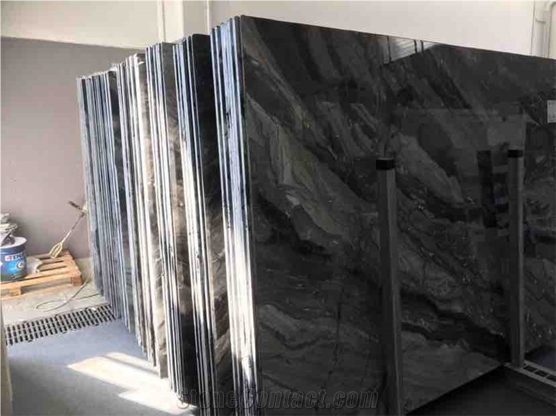Arabescato Orobico Dark Marble Slabs